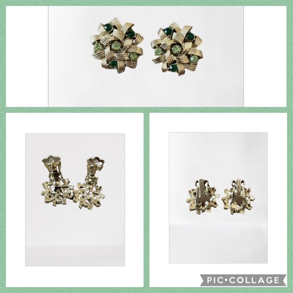 Coro signed vintage clip back earrings m - Picture 4 of 4